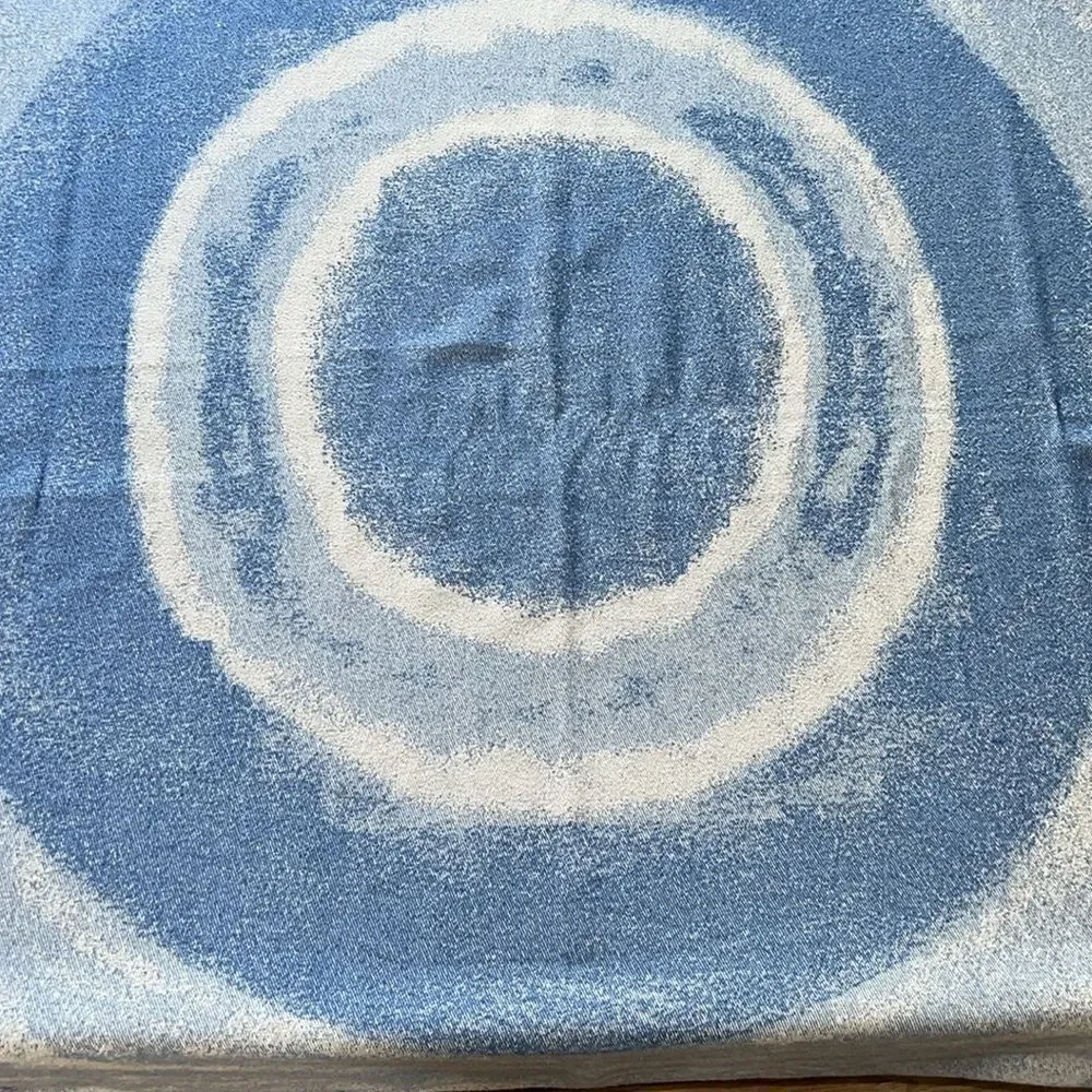RAESHMI SILKSTORY Bamboo Blend Blue Throw Blanket-54”x 52”